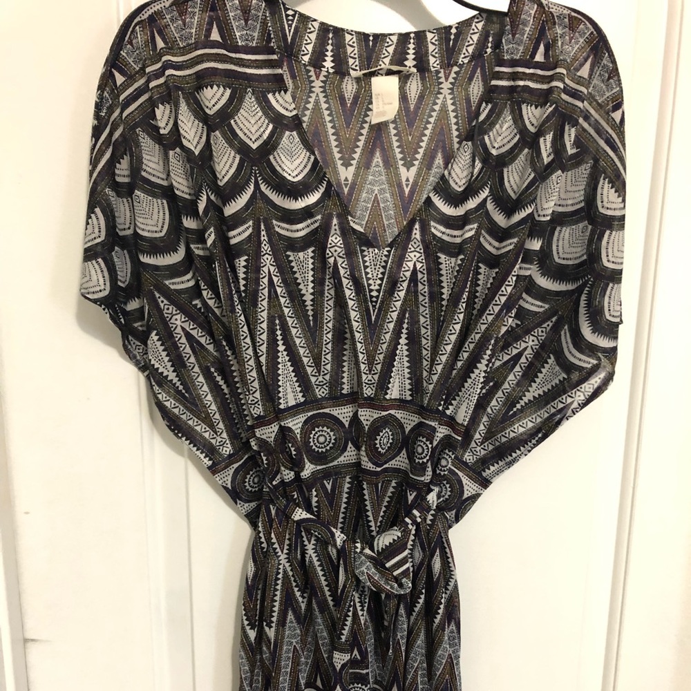 Large, H&M, Aztec printed dress